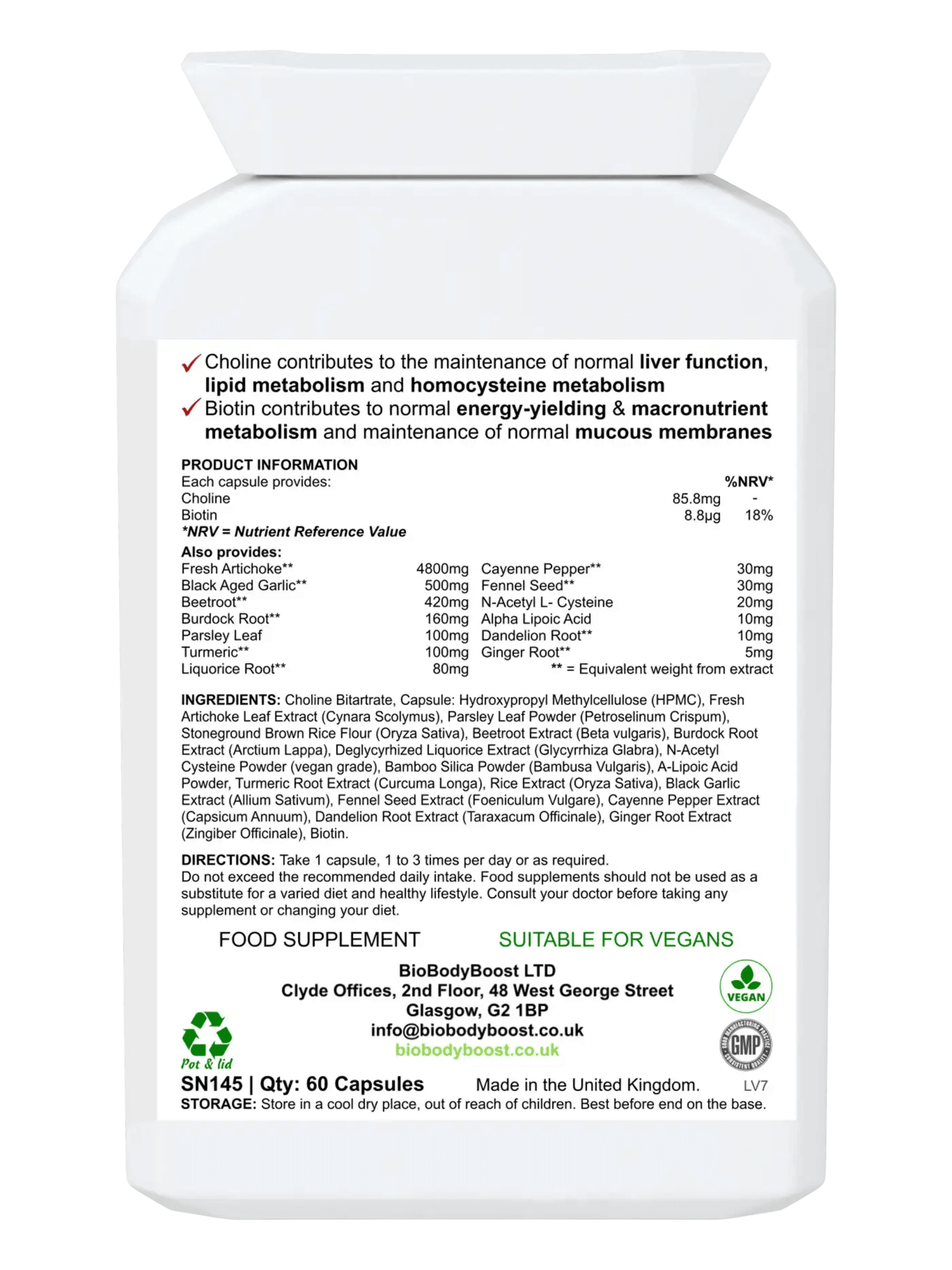 BioHep - Herbal Blend for Liver Function Support - BioBodyBoost