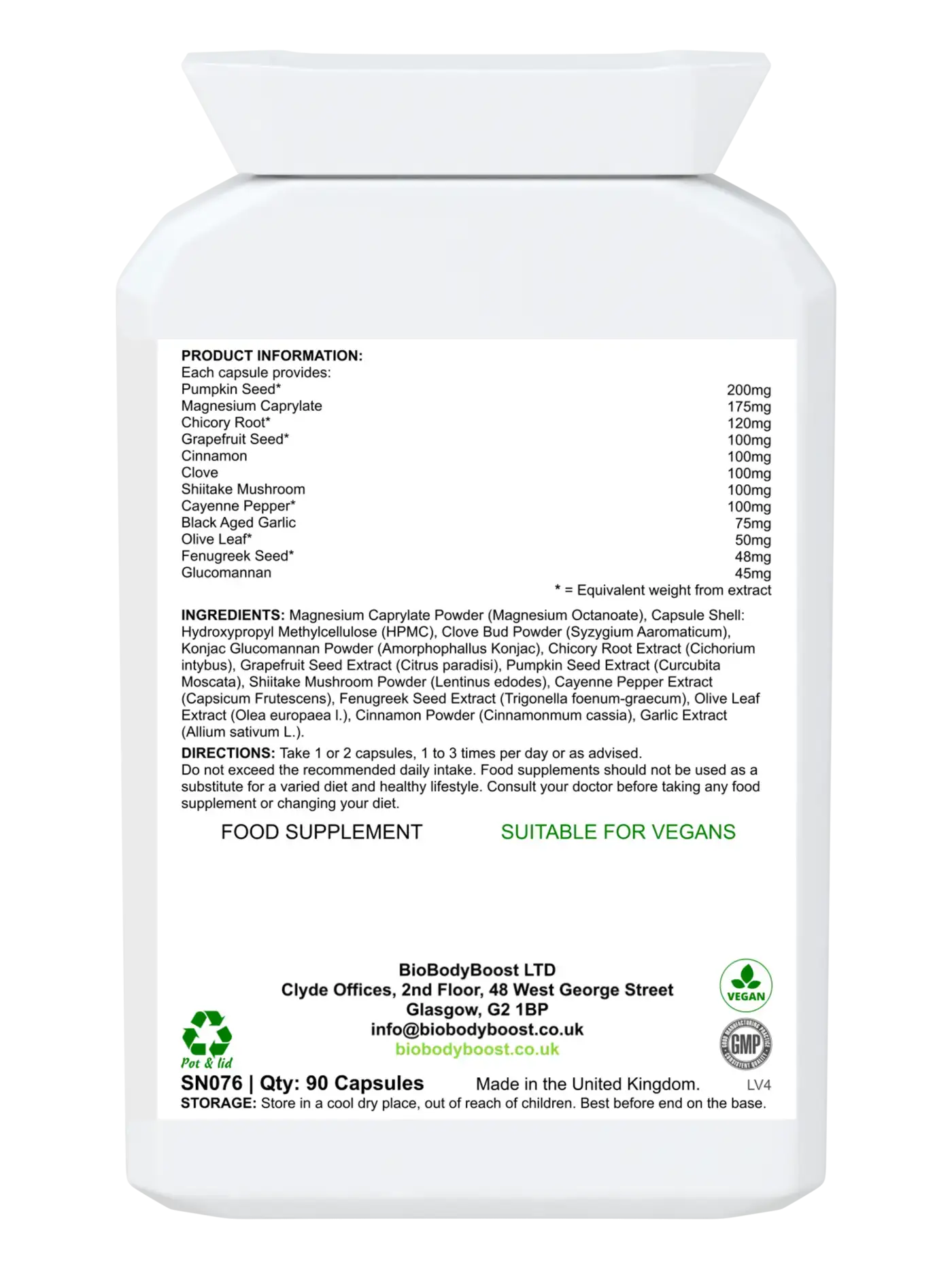 BioKlenz Herbal Gastrointestinal Care - Premium Vitamins & Supplements from BioBodyBoost - Just £14.99! Shop now at BioBodyBoost