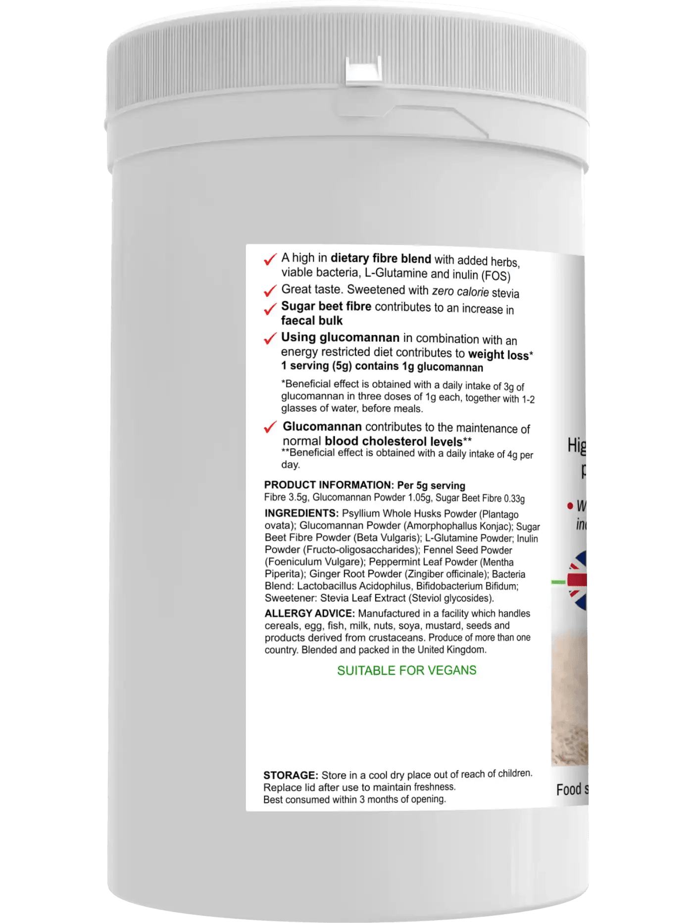 BioSlim - Psyllium Husks Dietary Fibre - BioBodyBoost