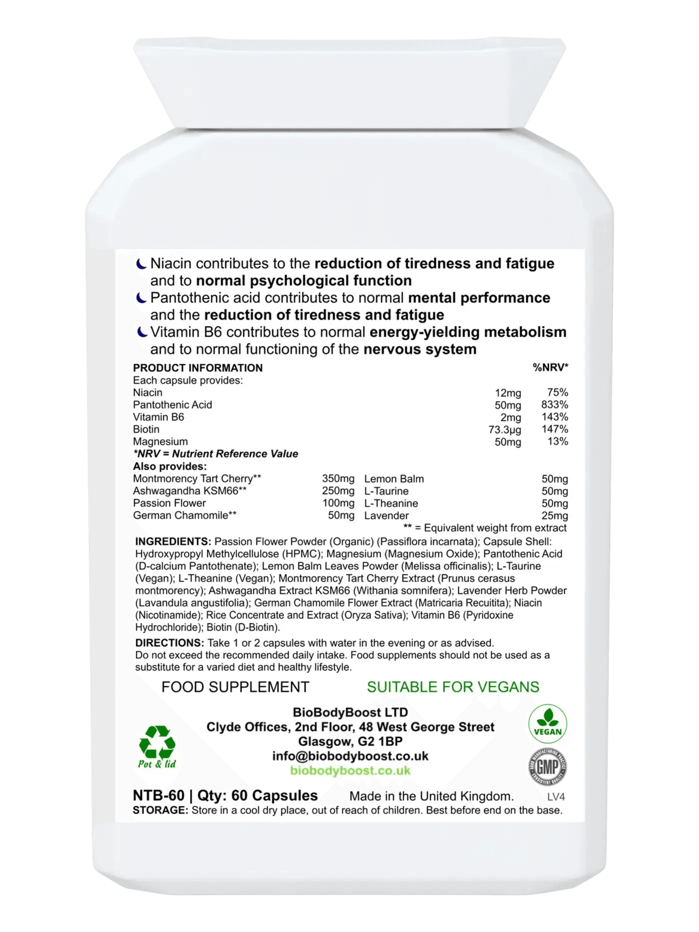 BioSnooze | Night Time Herbal Blend - BioBodyBoost