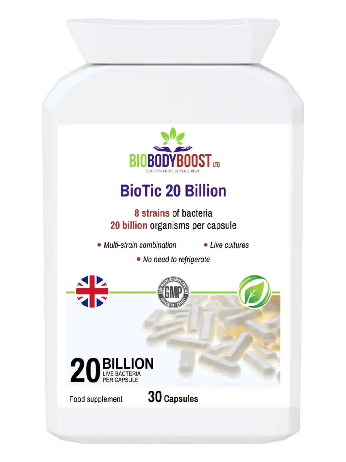 Improve Gut Health with BioTic 20 Billion Vegan Probiotic