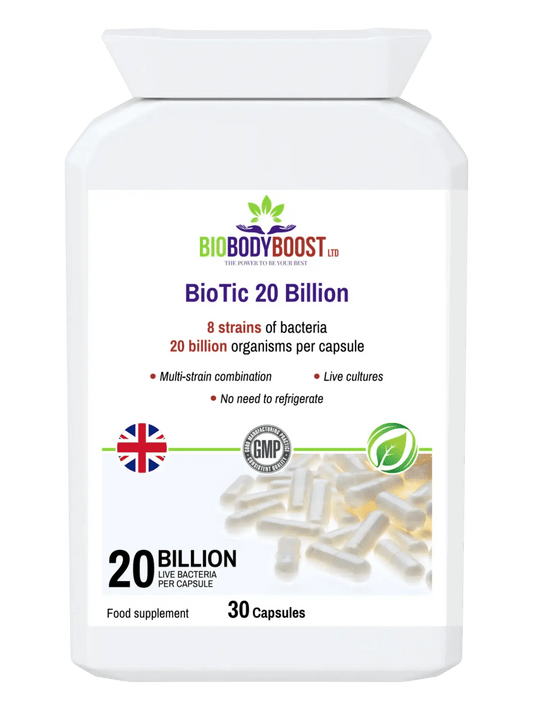 BioTic 20 Billion - Vegan Probiotic - Food Supplement