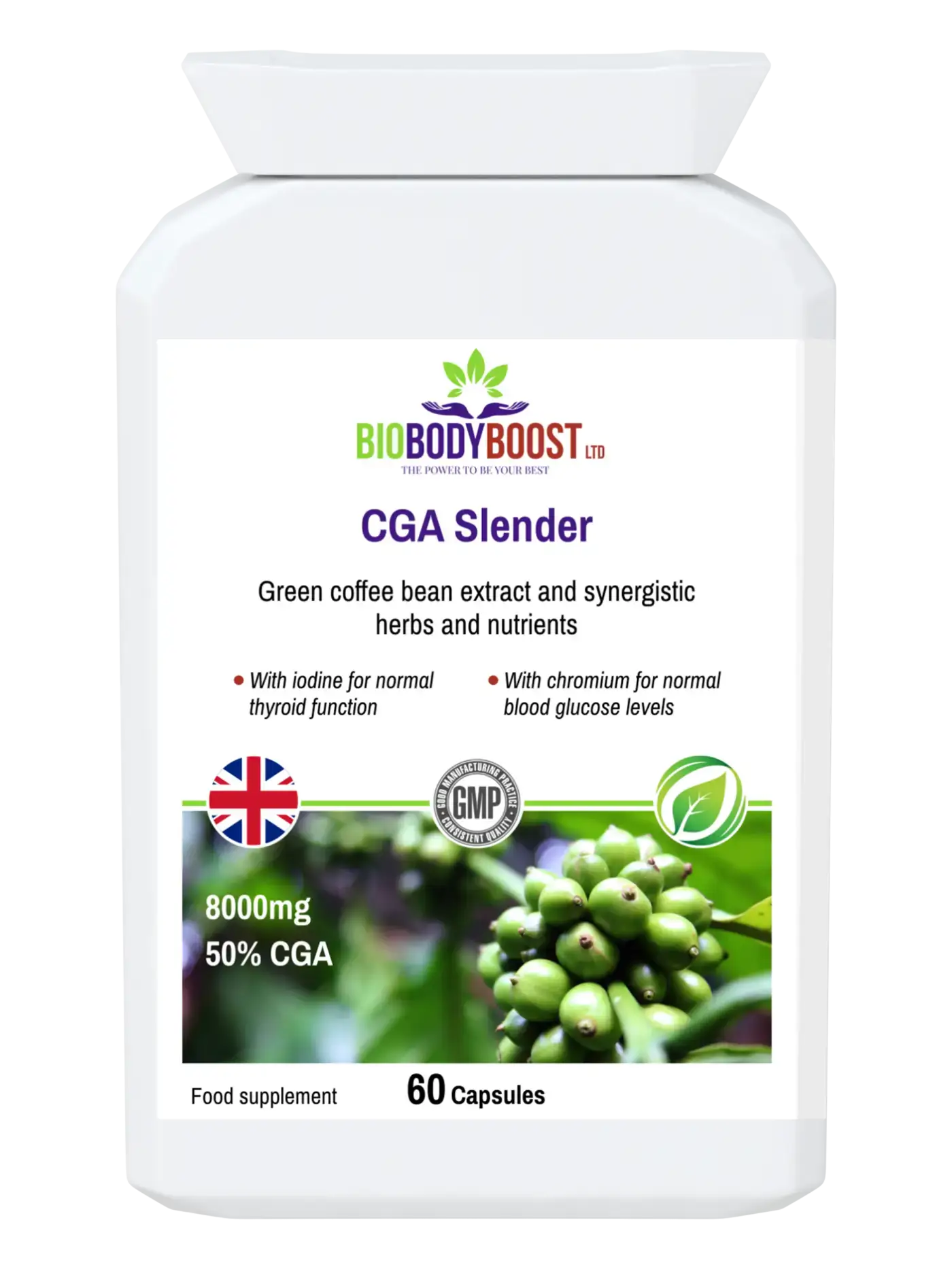 CGA Slender Green Coffee 8000 - Premium Vitamins & Supplements from BioBodyBoost - Just £13.99! Shop now at BioBodyBoost