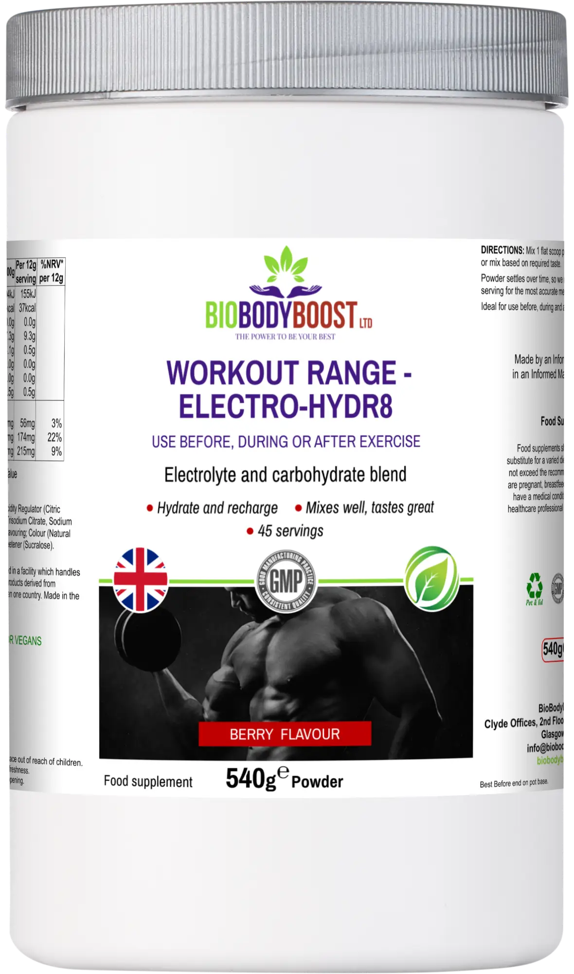 Electro-Hidr8 - Workout Range - Electrolytes