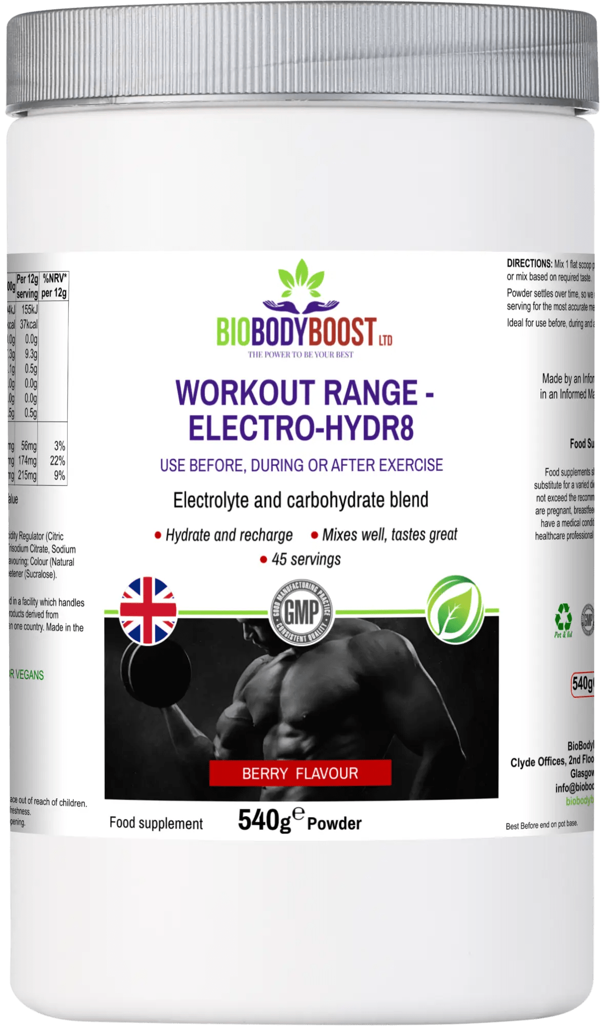 Electro-Hidr8 - Workout Range - Electrolytes