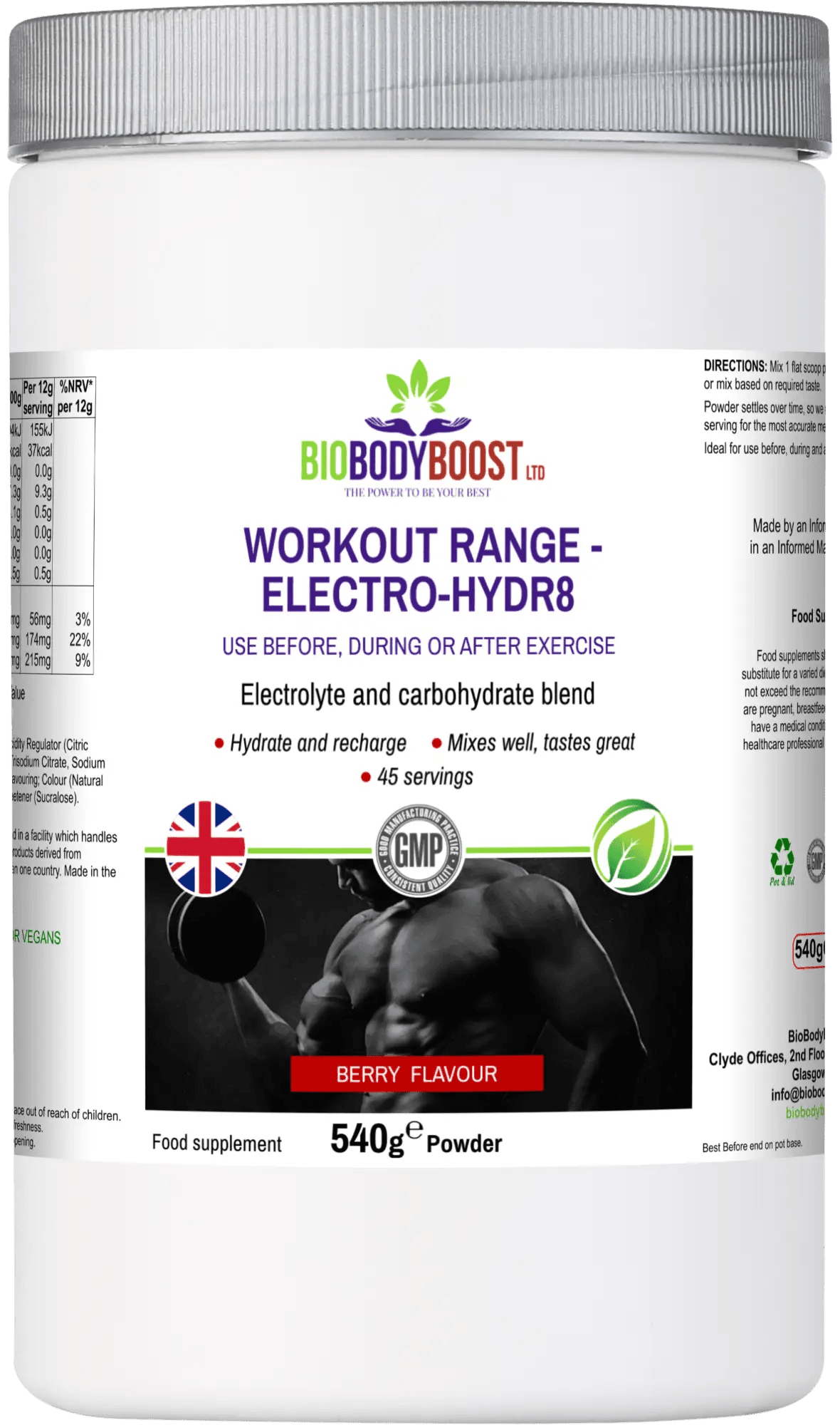 Electro-Hidr8 - Workout Range - BioBodyBoost