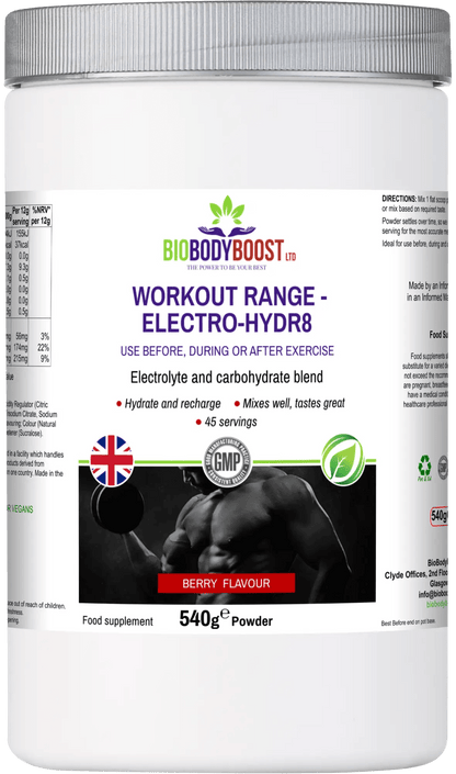 Electro-Hidr8 - Electrolyte Drink Mix - BioBodyBoost