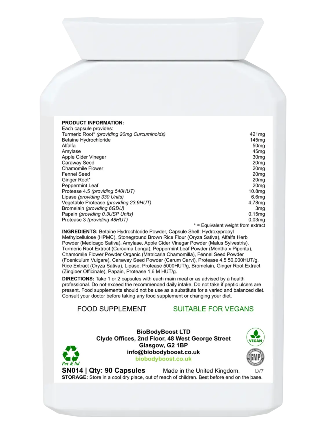 Plant Based Enzymes | Plant Derived Enzymes | BioBodyBoost