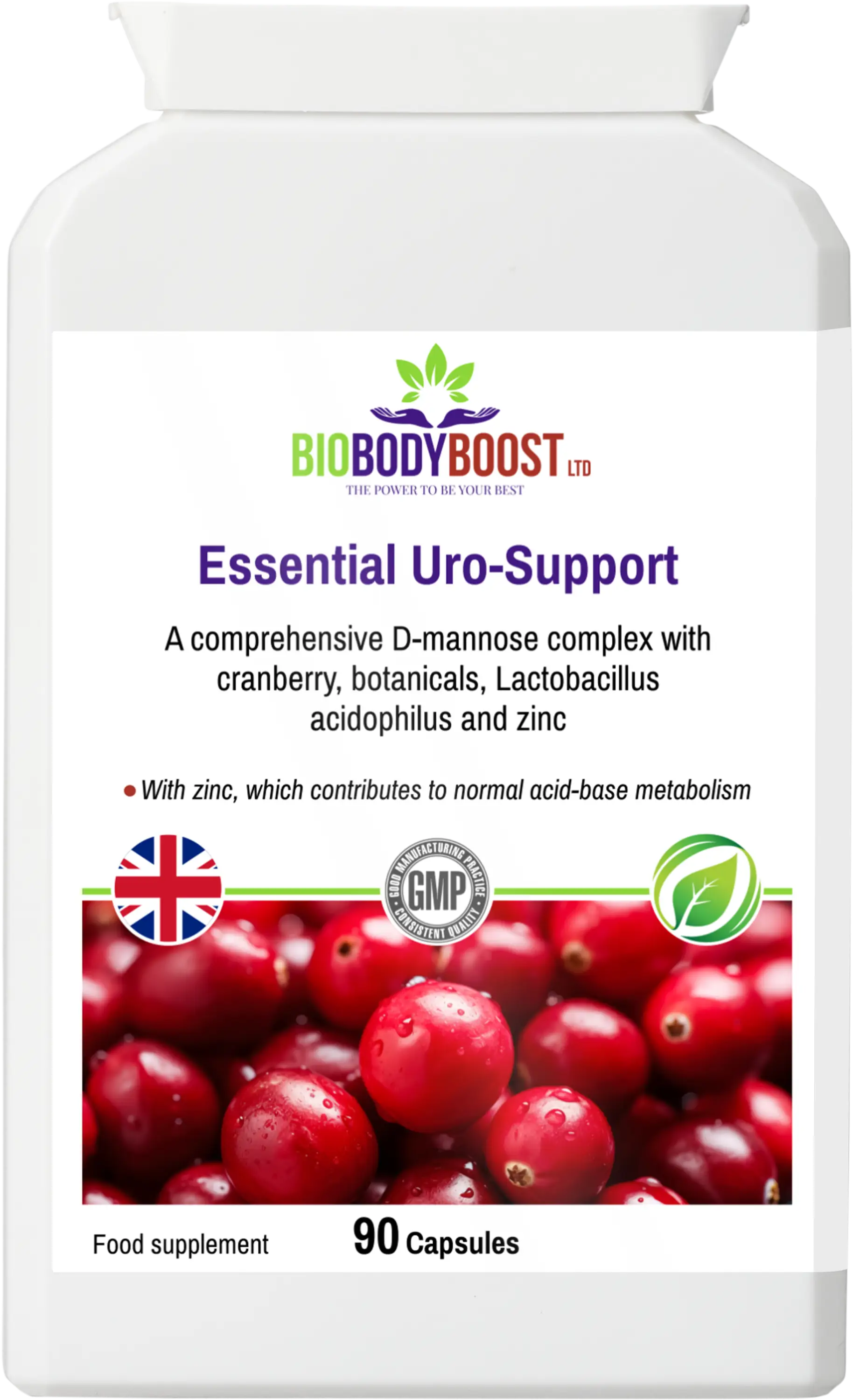 Essential Uro-Support D-Mannose Complex - Premium Vitamins & Supplements from BioBodyBoost - Just £19.50! Shop now at BioBodyBoost