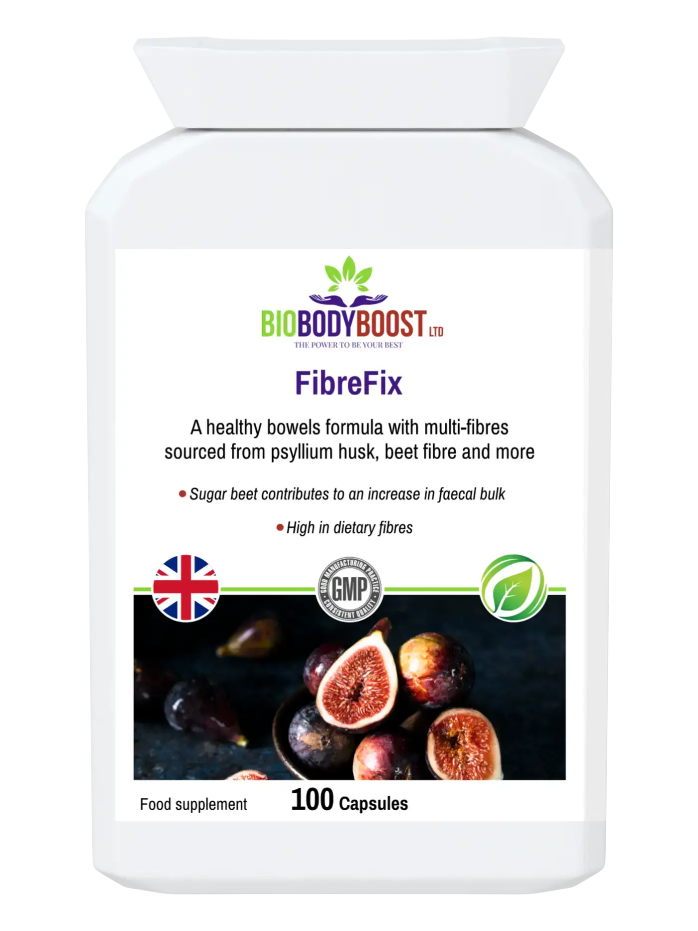 FibreFix Dietary Fibre - Premium Food Supplement from BioBodyBoost - Just £12.99! Shop now at BioBodyBoost