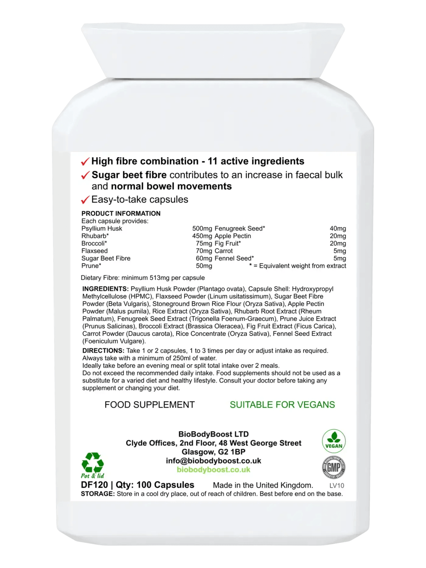 FibreFix - Dietary Fibre - BioBodyBoost