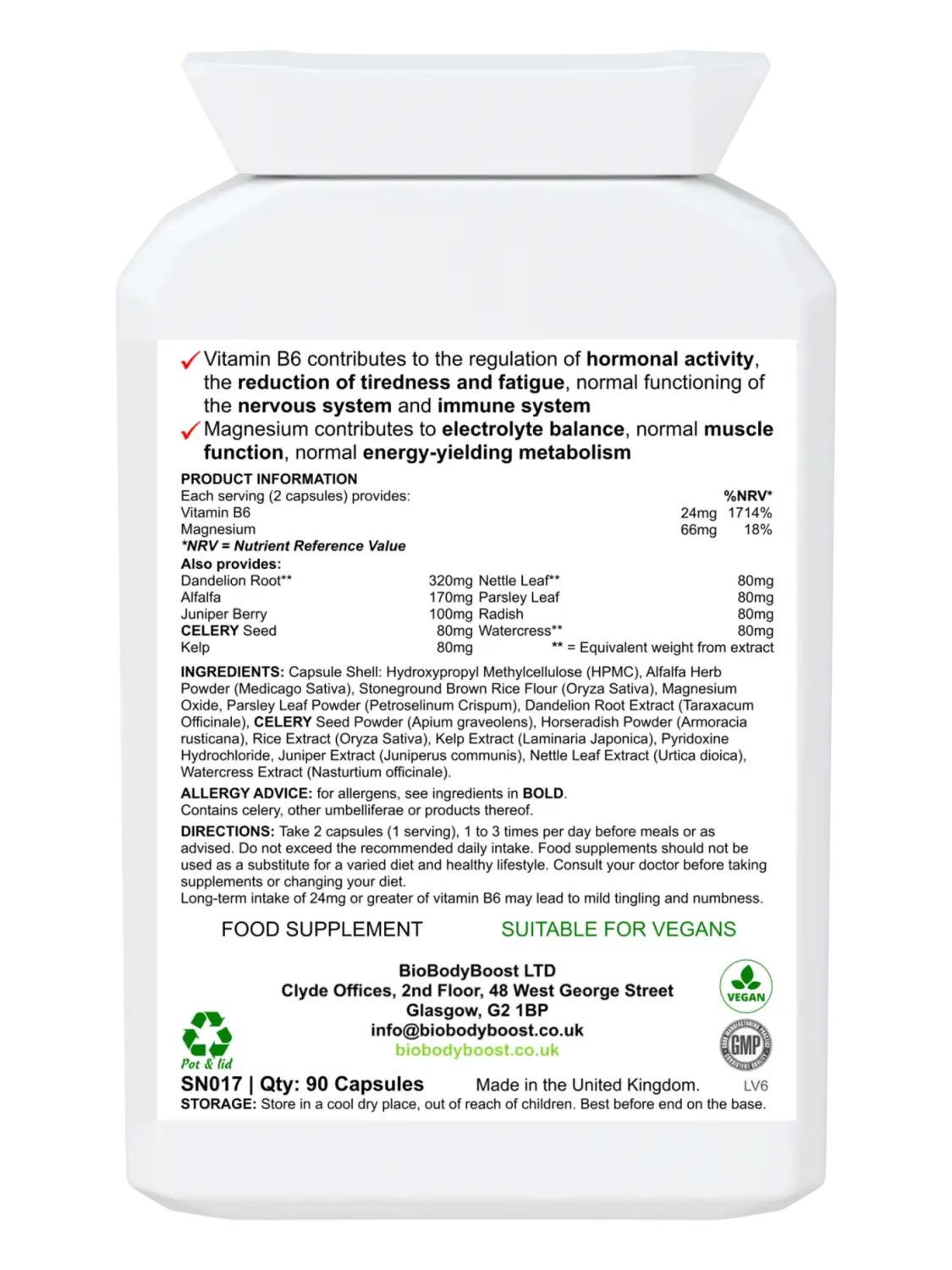 Fluid Balance - Electrolyte Hormone Water Blend Vitamins & Supplements leaf powder