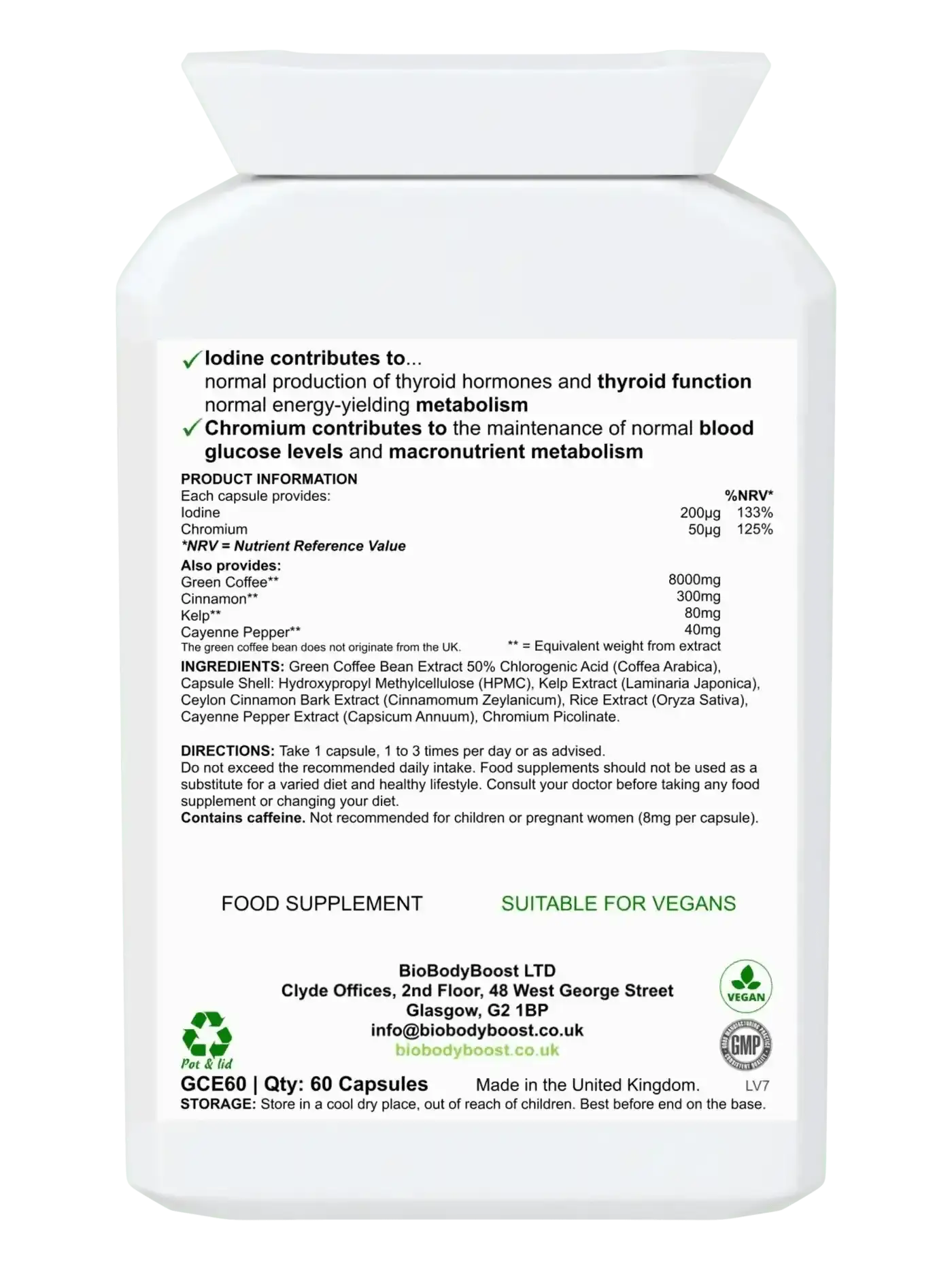 CGA Slender - Green Coffee 8000 - Digestive Supplements