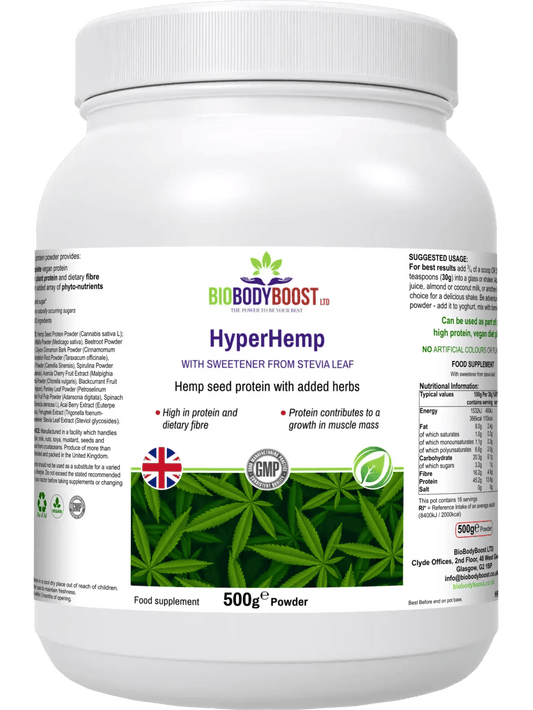 HyperHemp - Hemp Protein Powder - BioBodyBoost