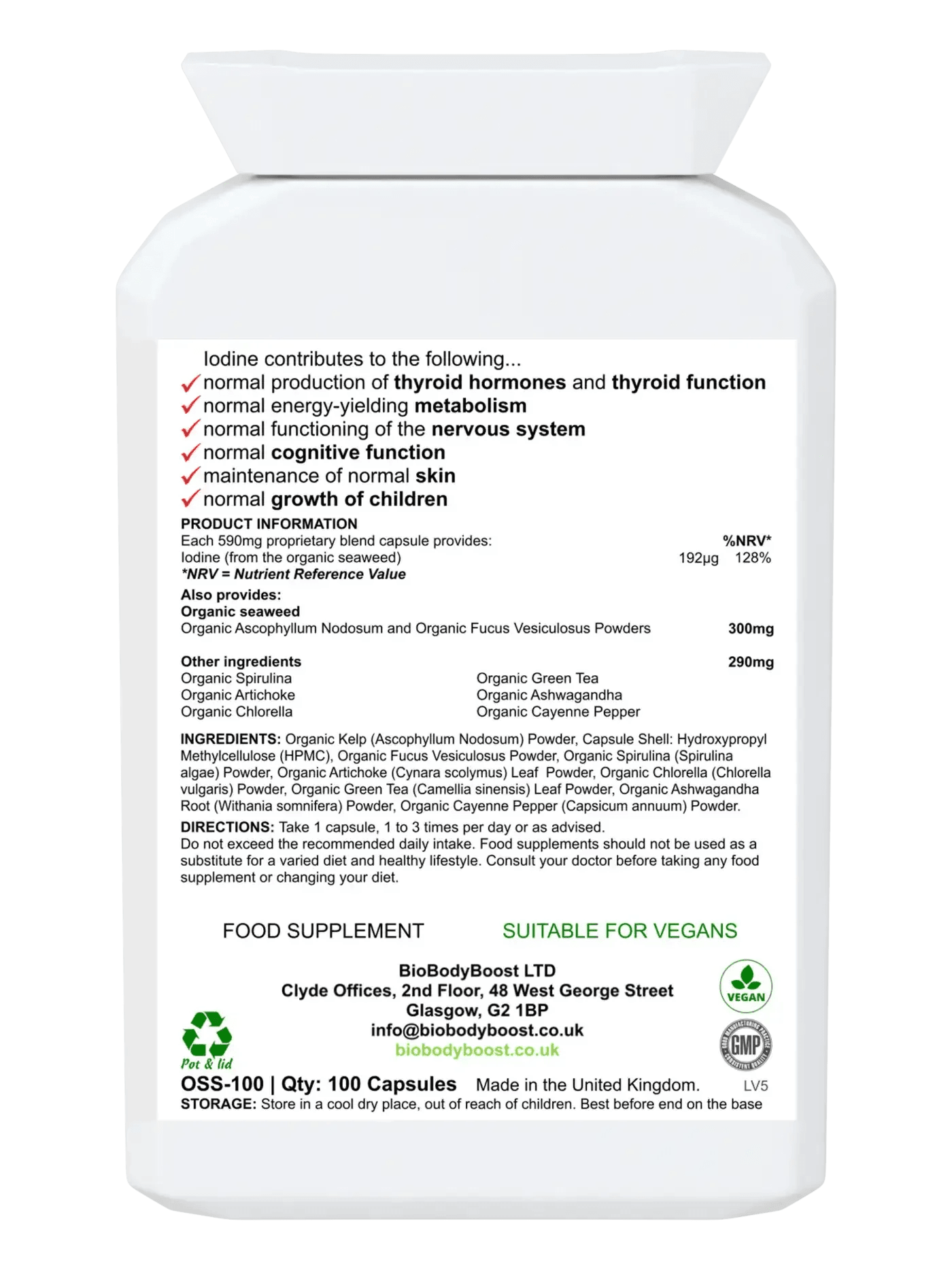 IoBio - Organic Seaweed Herbal Combination - BioBodyBoost