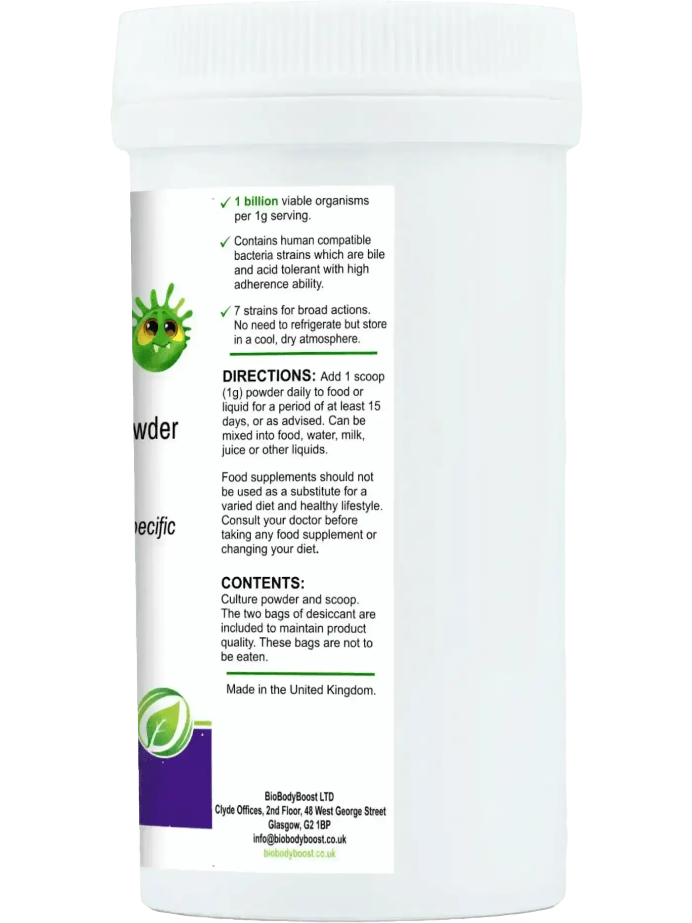 Little BioGut – Live Culture Powder Vegan - Digestive Supplements