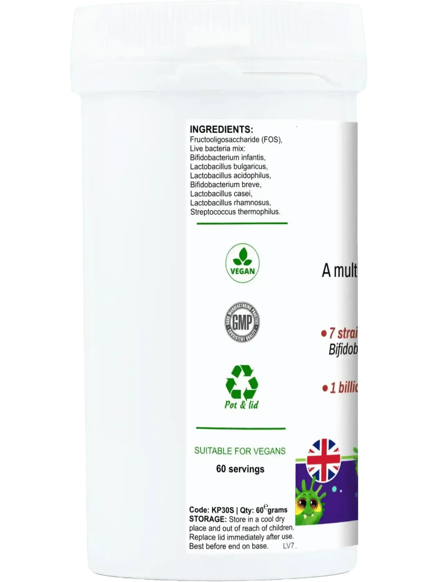 Little BioGut – Live Culture Powder Vegan - Digestive Supplements