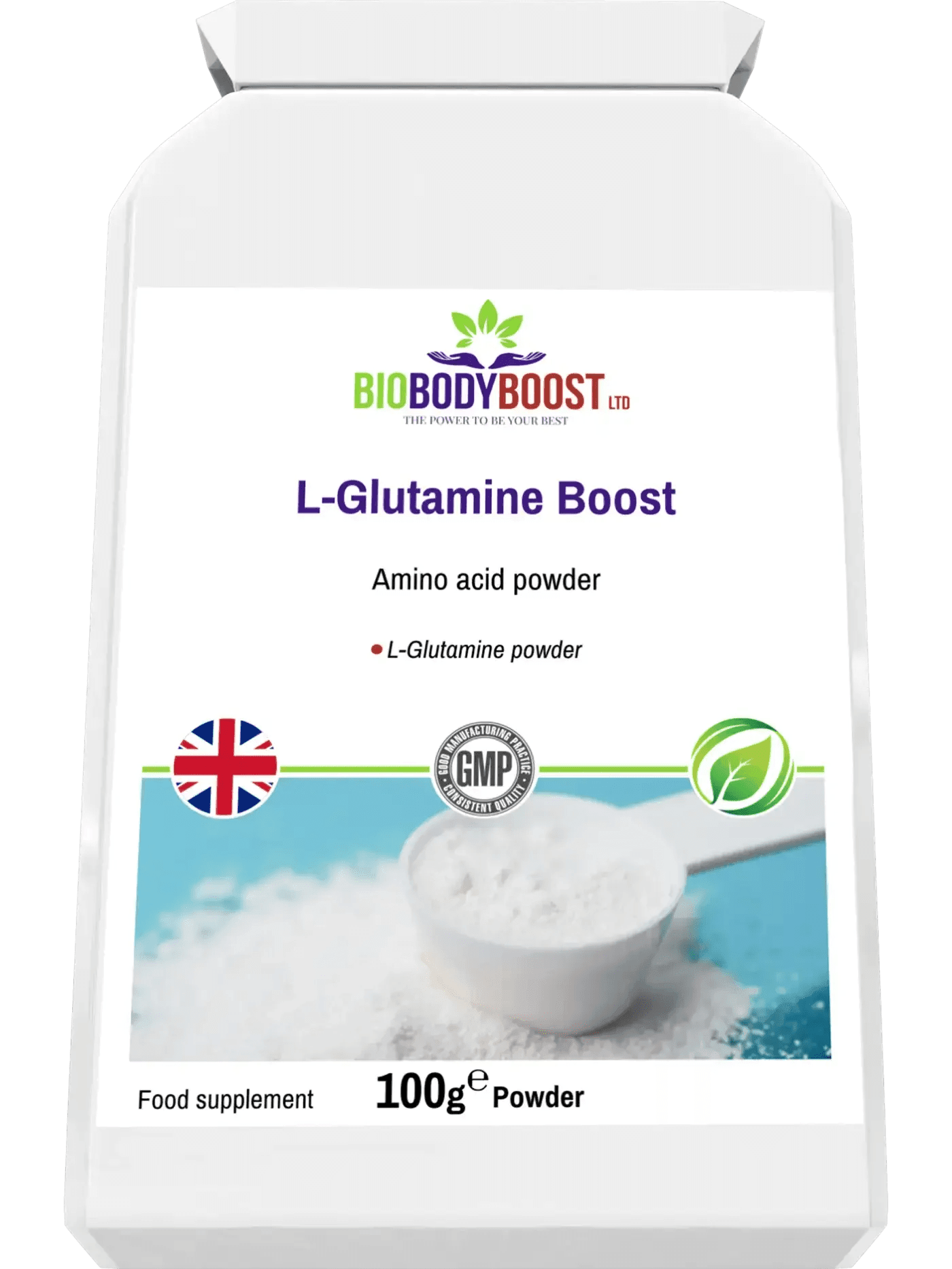 L-Glutamine Boost - Amino Acid Powder - BioBodyBoost