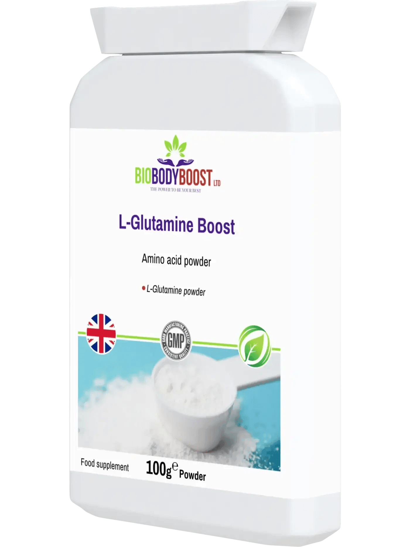 L-Glutamine Boost - Amino Acid Powder - BioBodyBoost