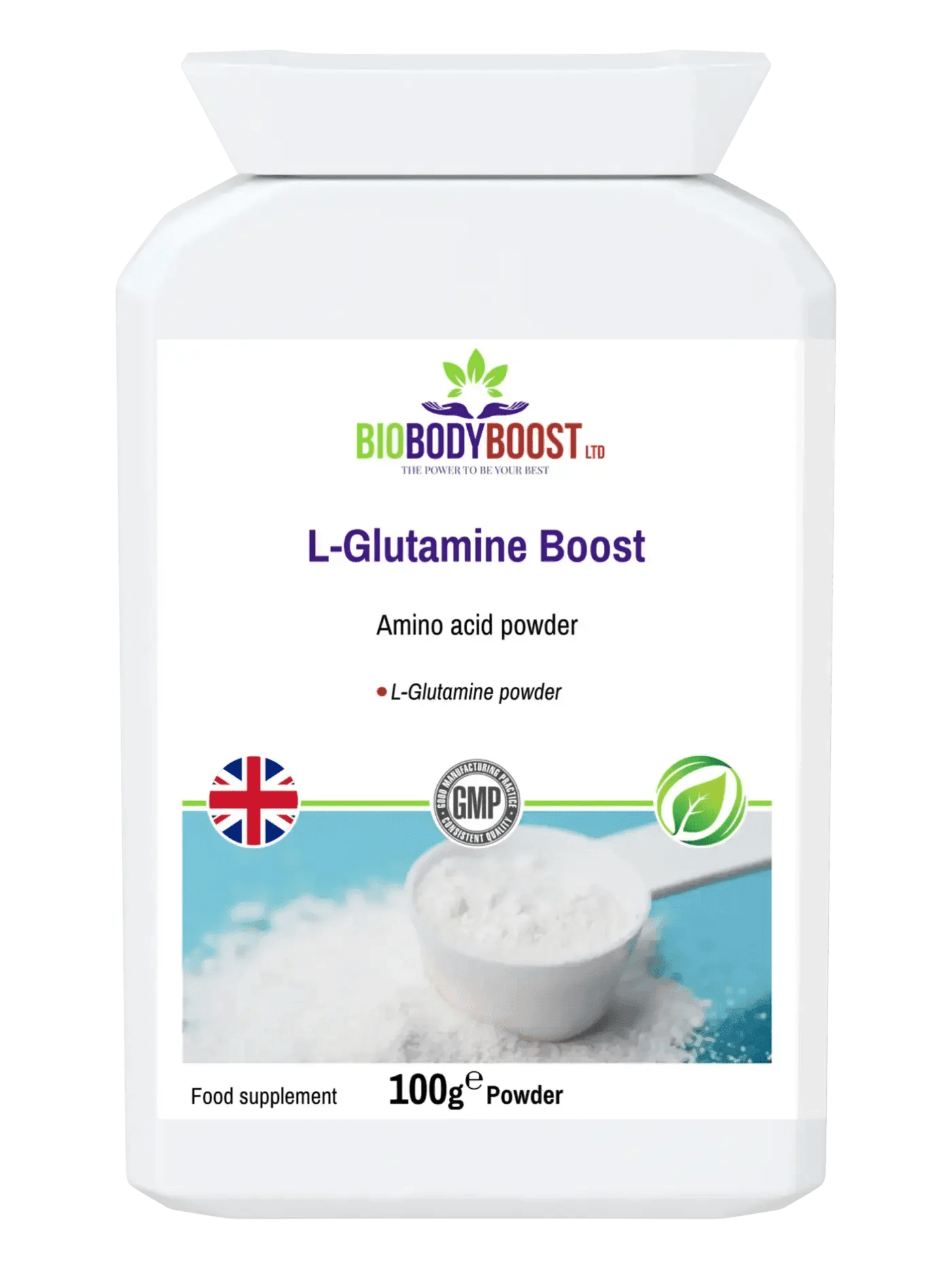 L-Glutamine Boost - Amino Acid Powder - BioBodyBoost