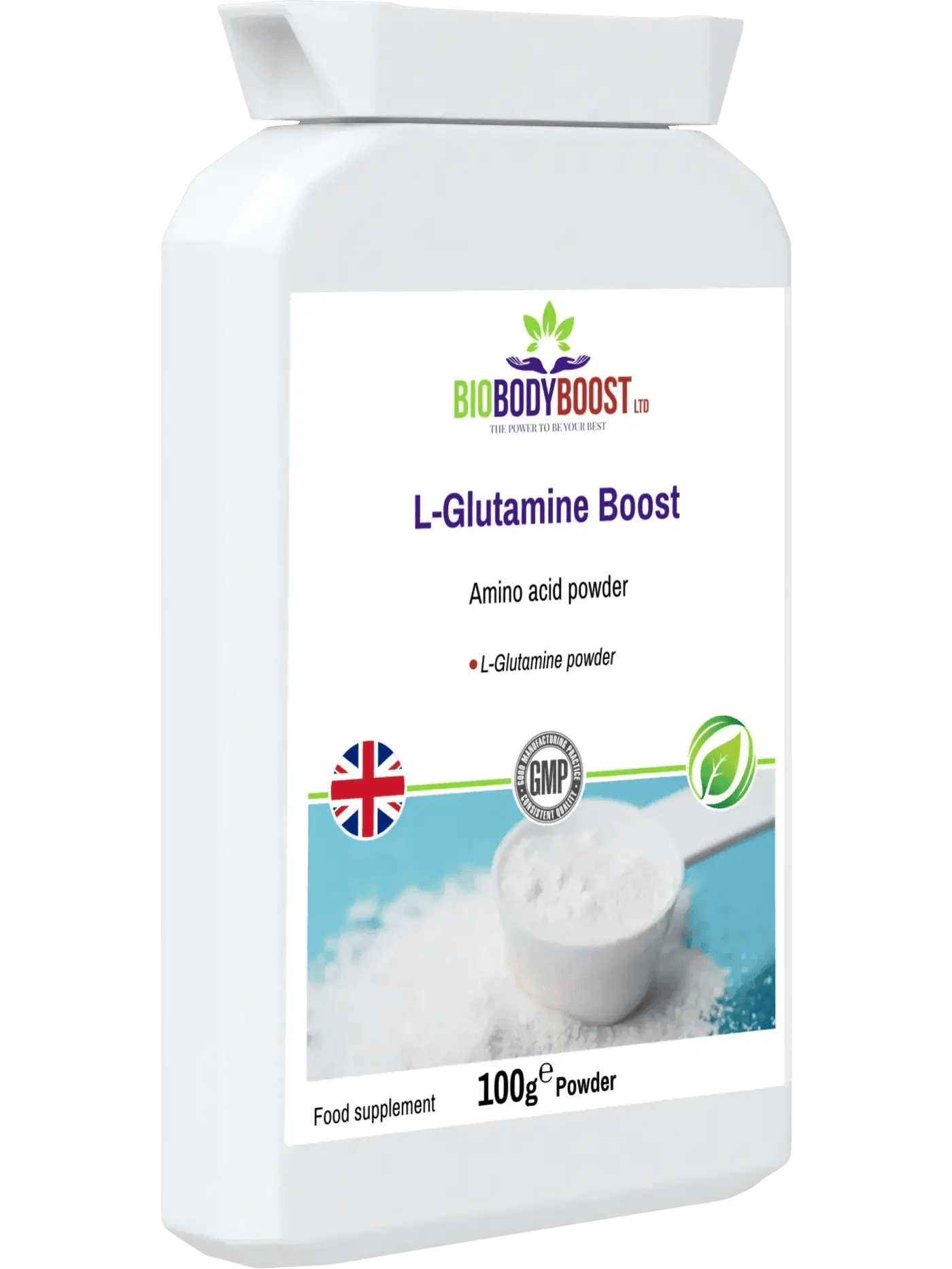 L-Glutamine Boost - Amino Acid Powder - BioBodyBoost