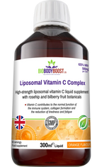 Liposomal Vitamin C Complex UK — nano-liposomal delivery with sunflower lecithin, rosehip and bilberry botanical complex, 60 servings per bottle