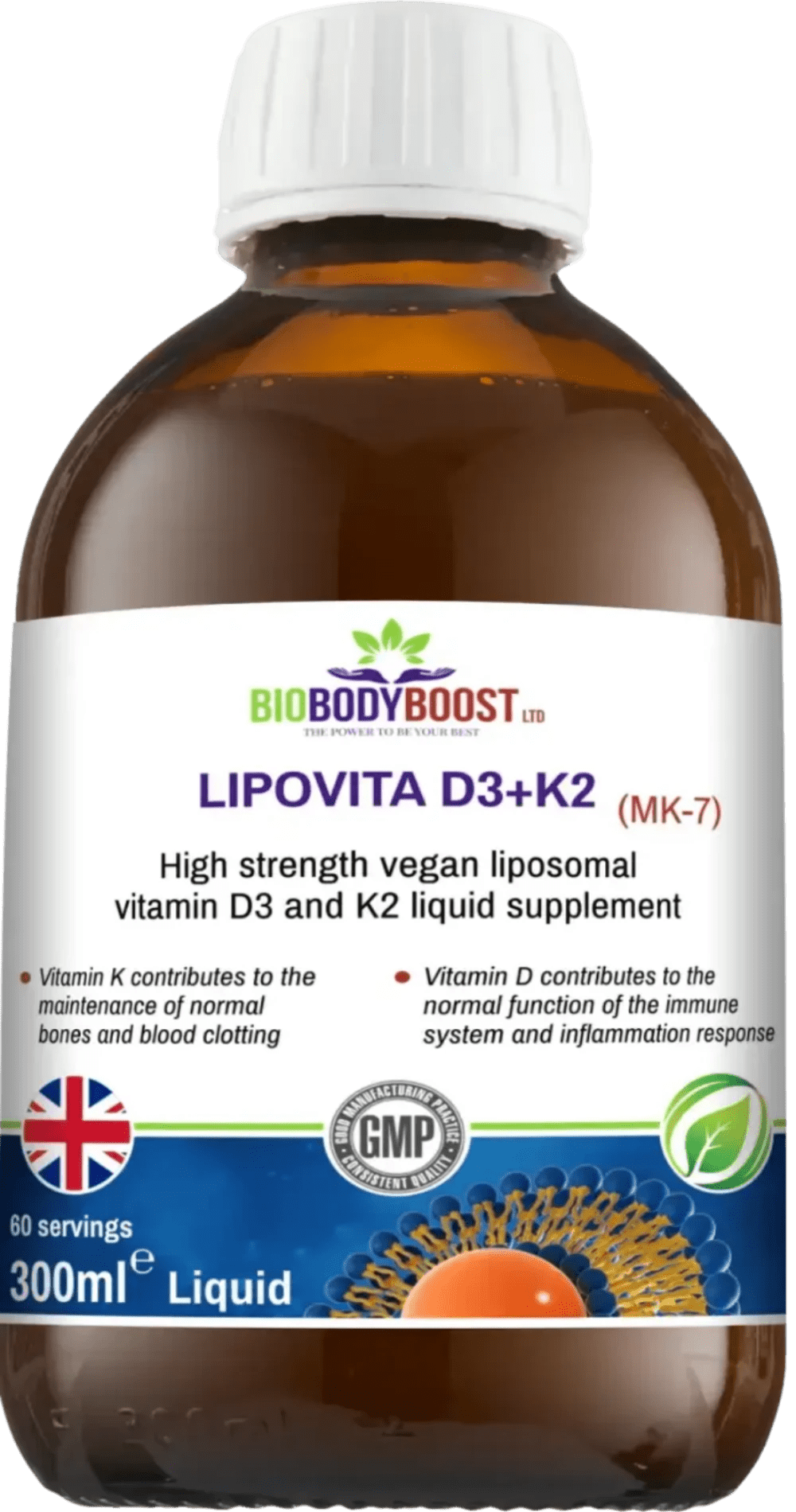 LIPOVITA D3 + K2 - Liposomal Vitamin - Vitamins & Supplements