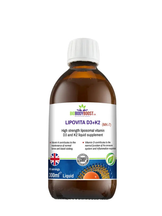 LIPOVITA D3+K2 - Liposomal Vitamin D3+K2 - BioBodyBoost