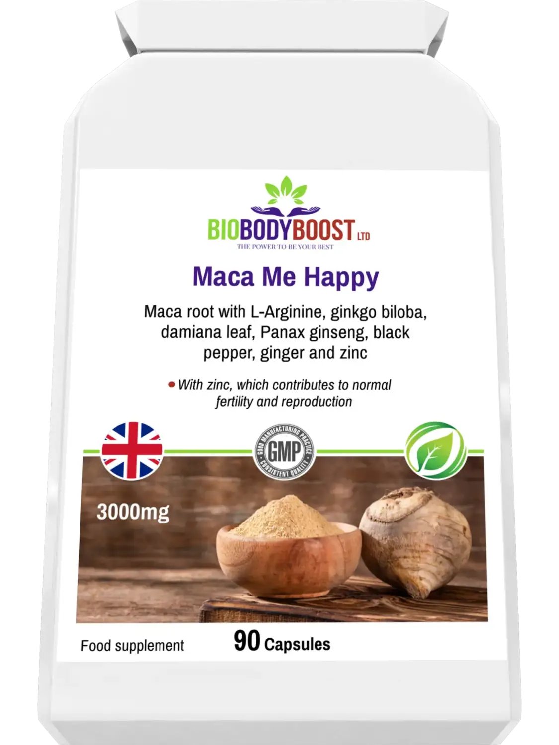 Maca Root Supplement | Maca Root Capsues | BioBodyBoost