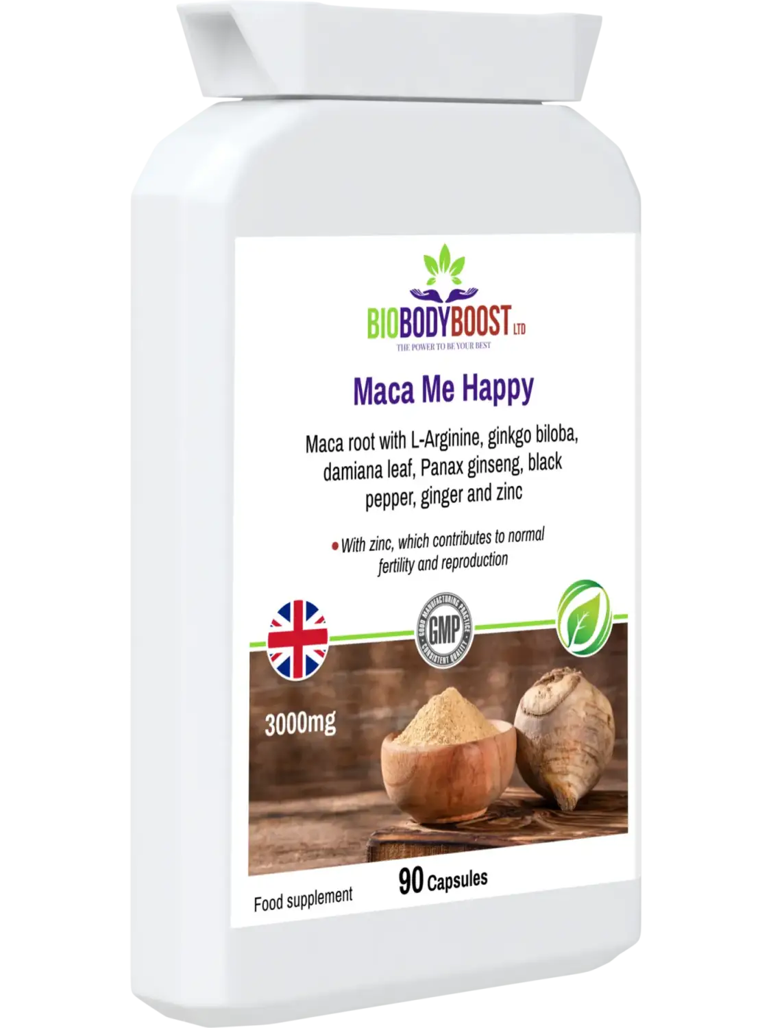 Maca Root Supplement | Maca Root Capsues | BioBodyBoost