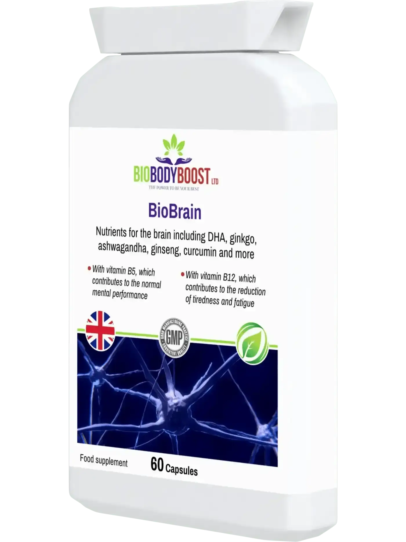 BioBrain - Natural Nootropics Supplement - Brain Supplements
