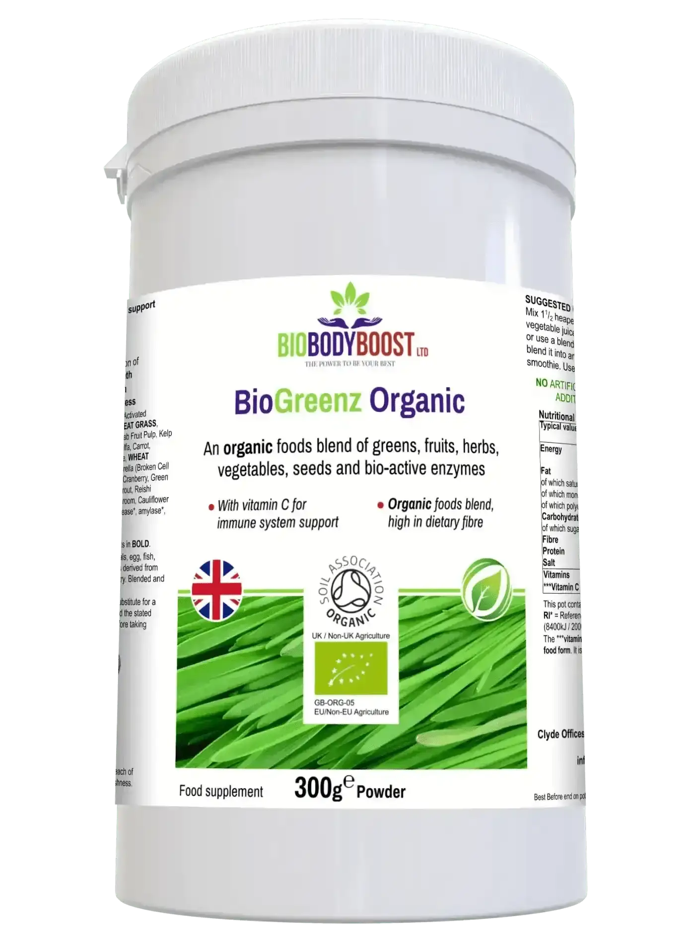 BioGreenz Organic Green Meal Shake 300g - Nutrition Drinks & Shakes