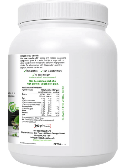 PeaPro - High Protein Pea Powder - BioBodyBoost