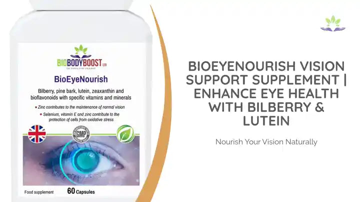 BioEyeNourish Vision Support Supplement | Enhance Eye Health with Bilberry &amp; Lutein by@Outfy