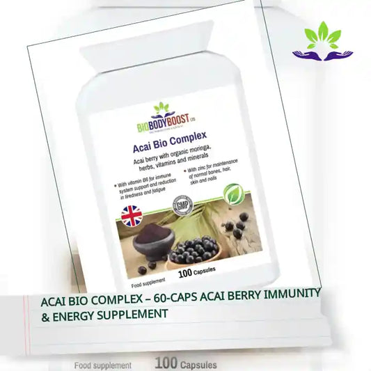 Acai Bio Complex &ndash; 60‑Caps Acai Berry Immunity &amp; Energy Supplement by@Outfy