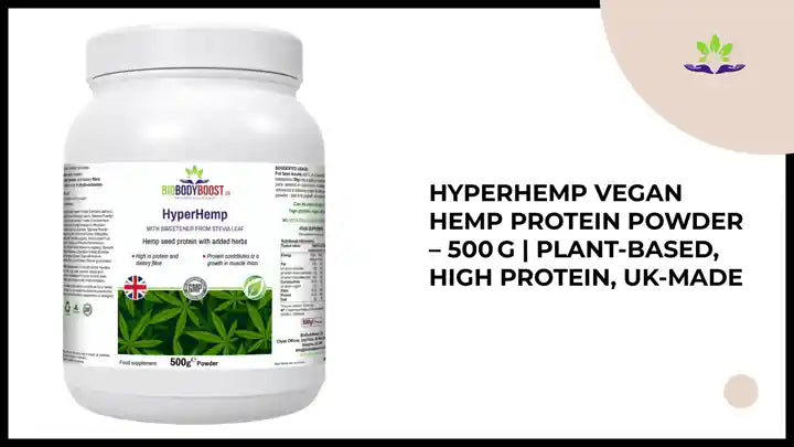 HyperHemp Vegan Hemp Protein Powder &ndash; 500 g | Plant‑Based, High Protein, UK‑Made by@Outfy