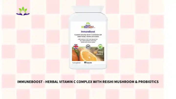 ImmuneBoost - Herbal Vitamin C Complex with Reishi Mushroom &amp; Probiotics by@Outfy