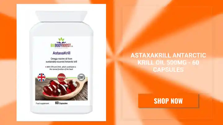 AstaxaKrill Antarctic Krill Oil 500mg - 60 Capsules by@Outfy