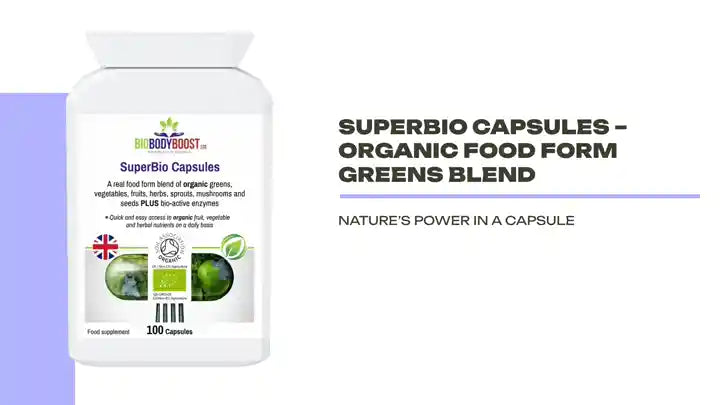SuperBio Capsules &ndash; Organic Food Form Greens Blend by@Outfy