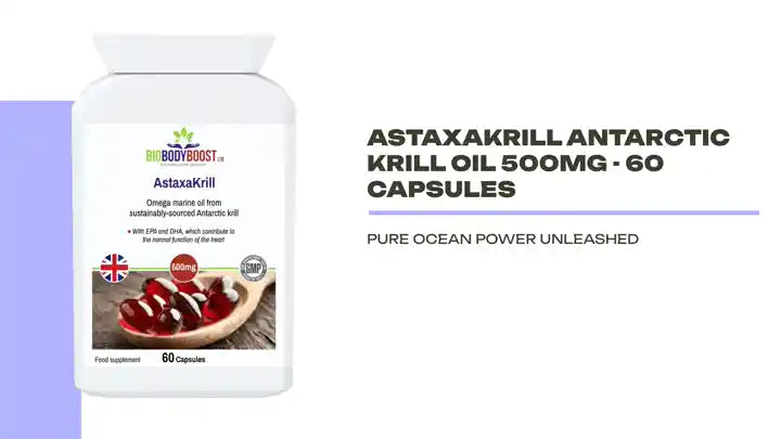 AstaxaKrill Antarctic Krill Oil 500mg - 60 Capsules by@Outfy