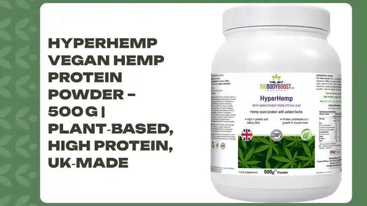 HyperHemp Vegan Hemp Protein Powder &ndash; 500 g | Plant‑Based, High Protein, UK‑Made by@Outfy