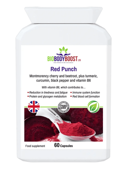 Red Punch - Beetroot and Cherry Supplement - BioBodyBoost