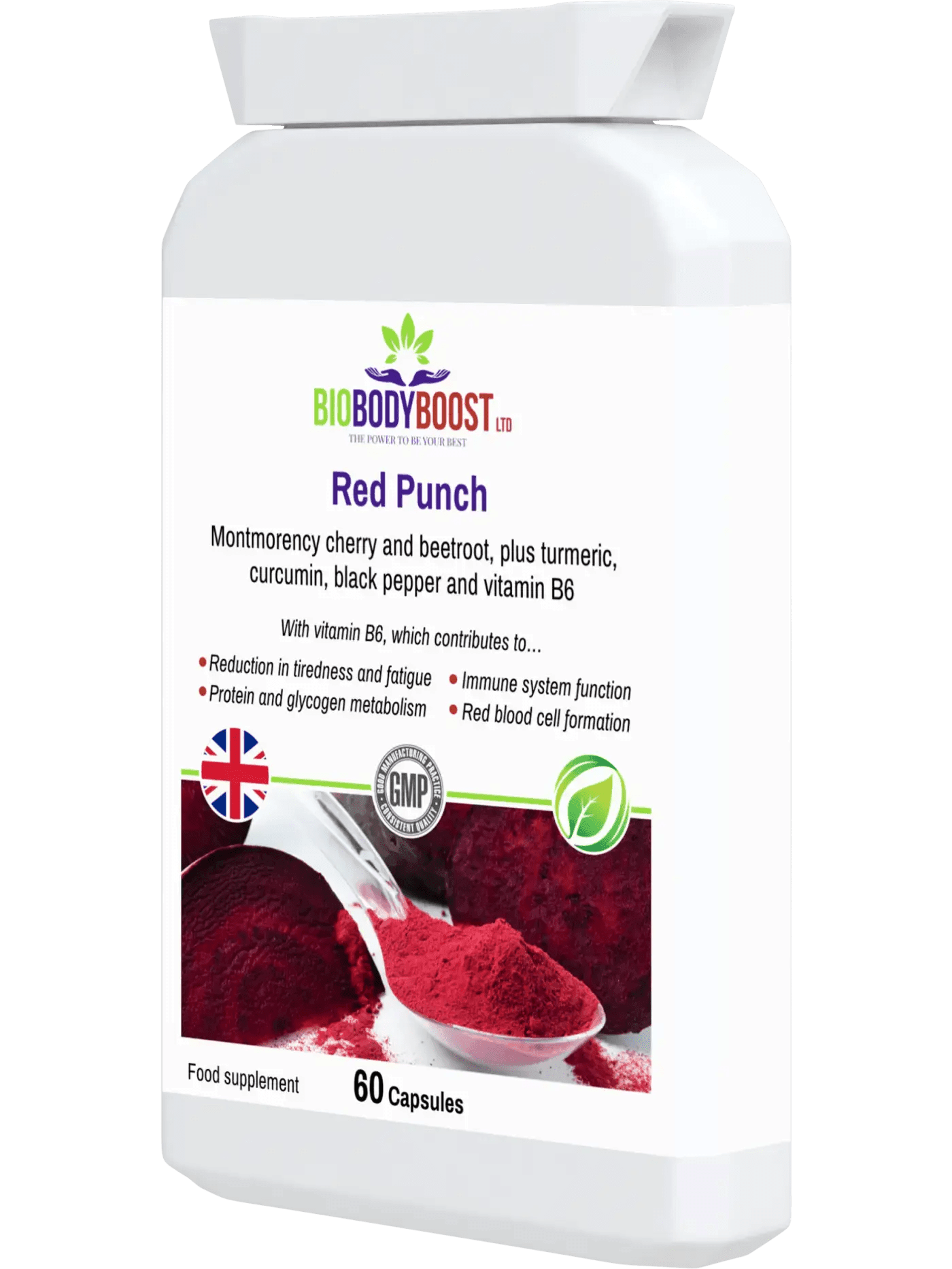 Red Punch - Beetroot and Cherry Supplement - BioBodyBoost