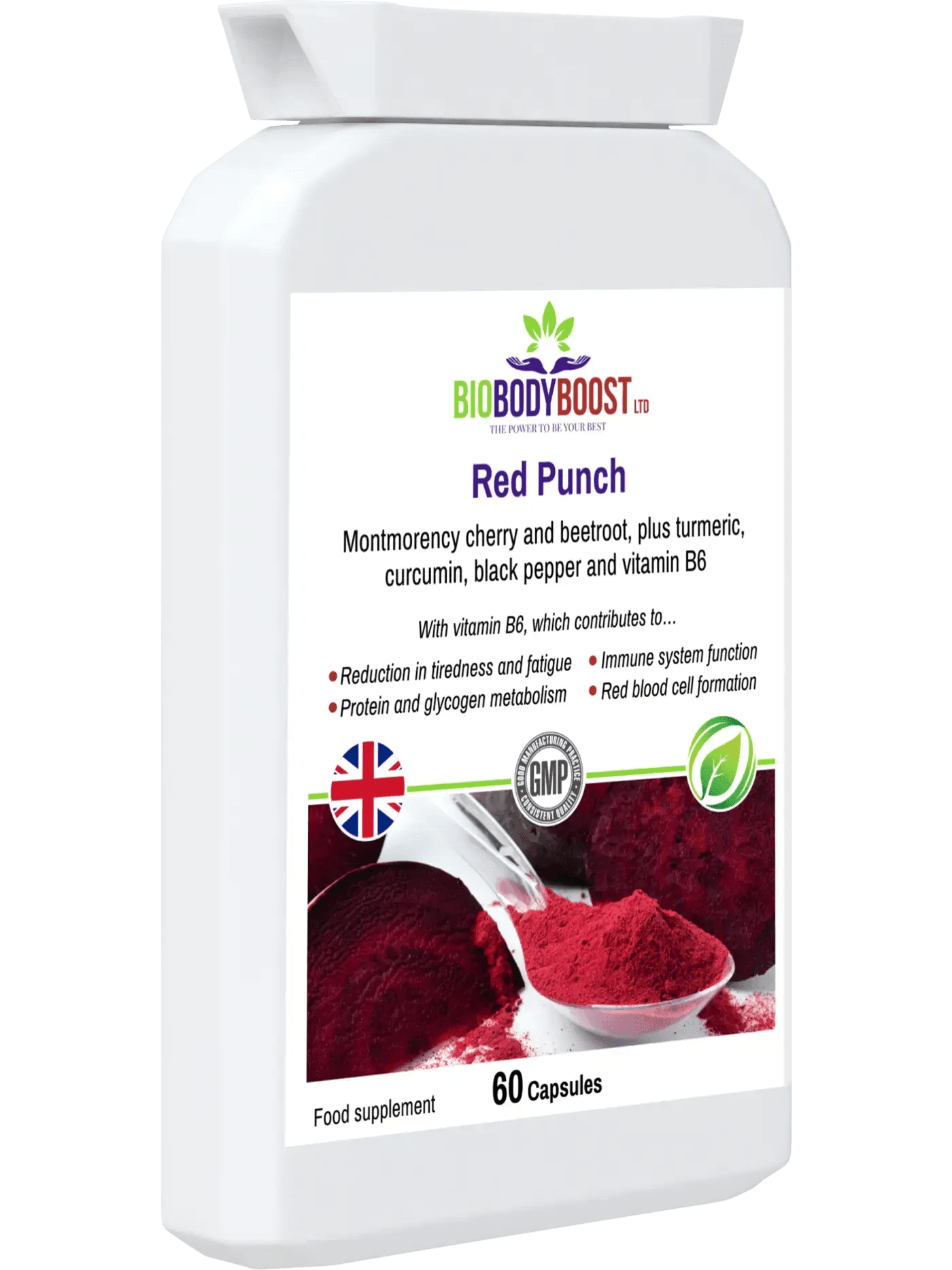 Red Punch - Beetroot and Cherry Supplement - BioBodyBoost