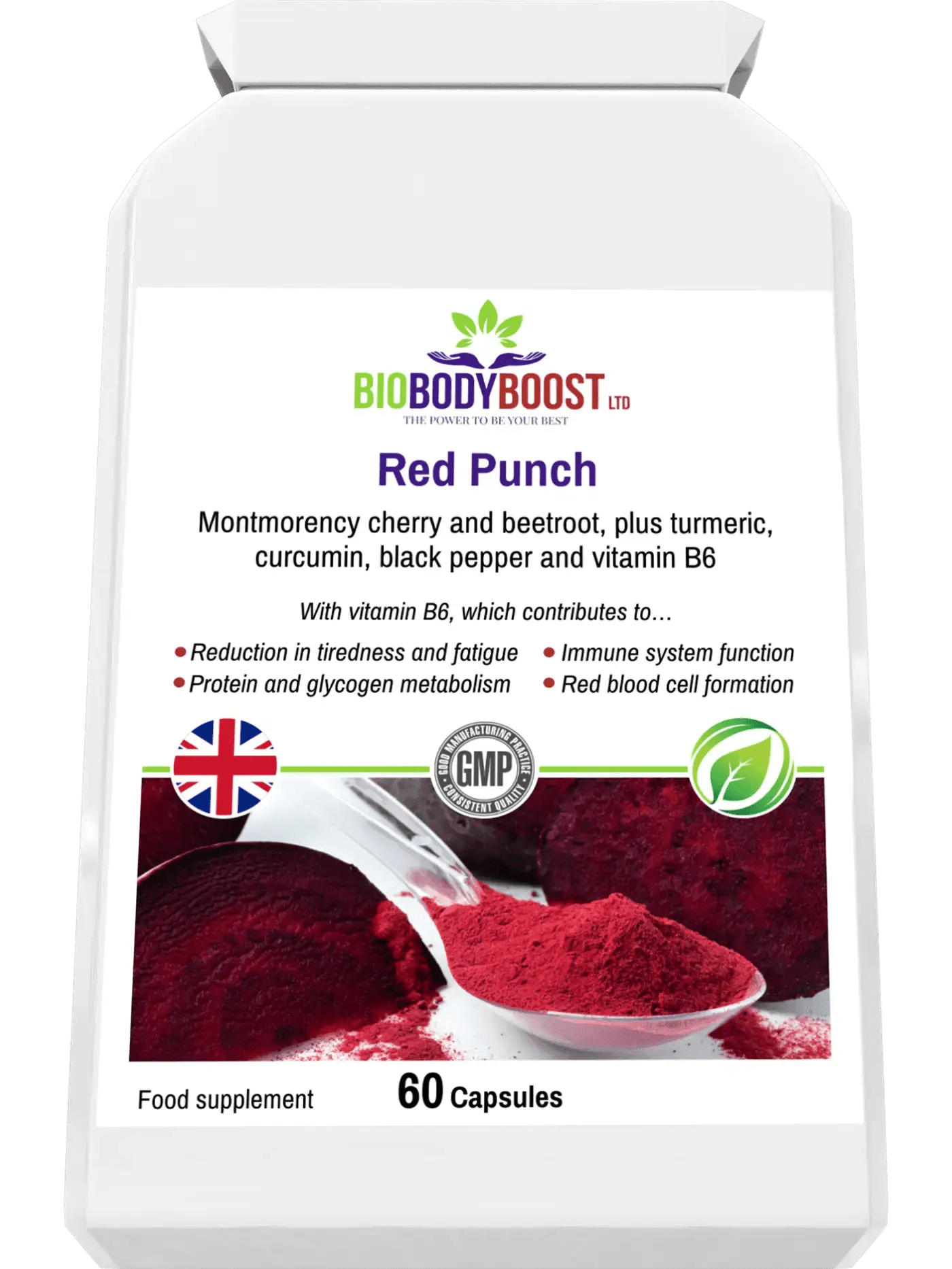 Red Punch - Beetroot and Cherry Supplement - BioBodyBoost