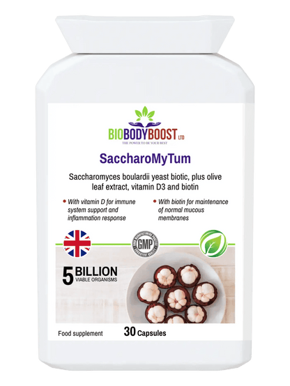 SaccharoMyTum - Vegan Biotics and Vitamin D3 - BioBodyBoost