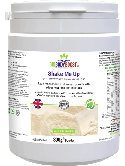 Shake Me Up (vanilla flavor) - Vegan Protein Powder Blend - BioBodyBoost