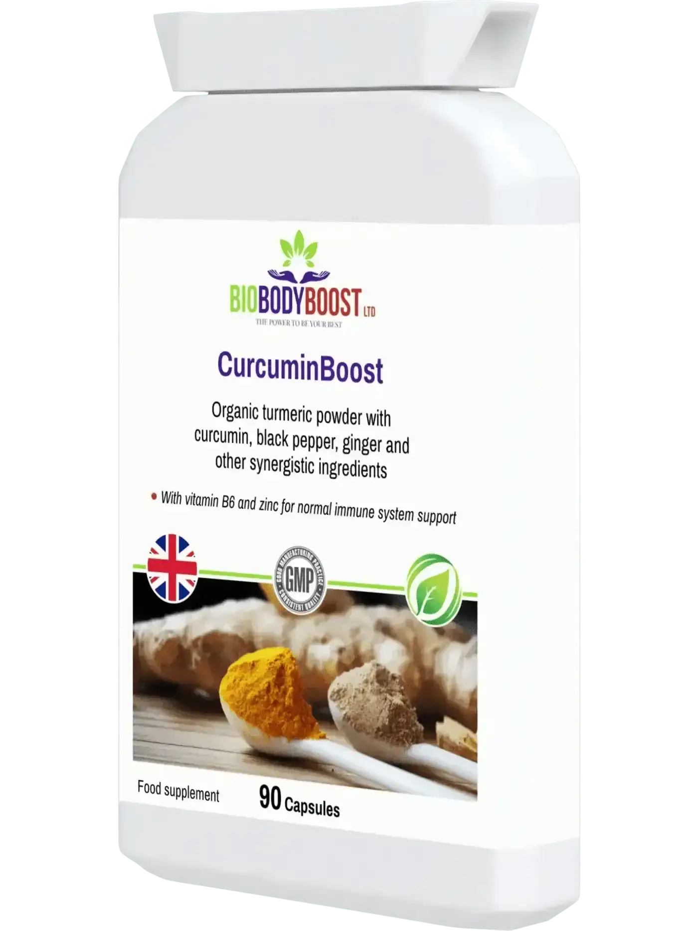 CurcuminBoost Organic Turmeric Curcumin Capsules - Herbal Supplements