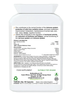 CurcuminBoost 90 vegan turmeric capsules UK — 95% standardised curcumin extract with black pepper, back label