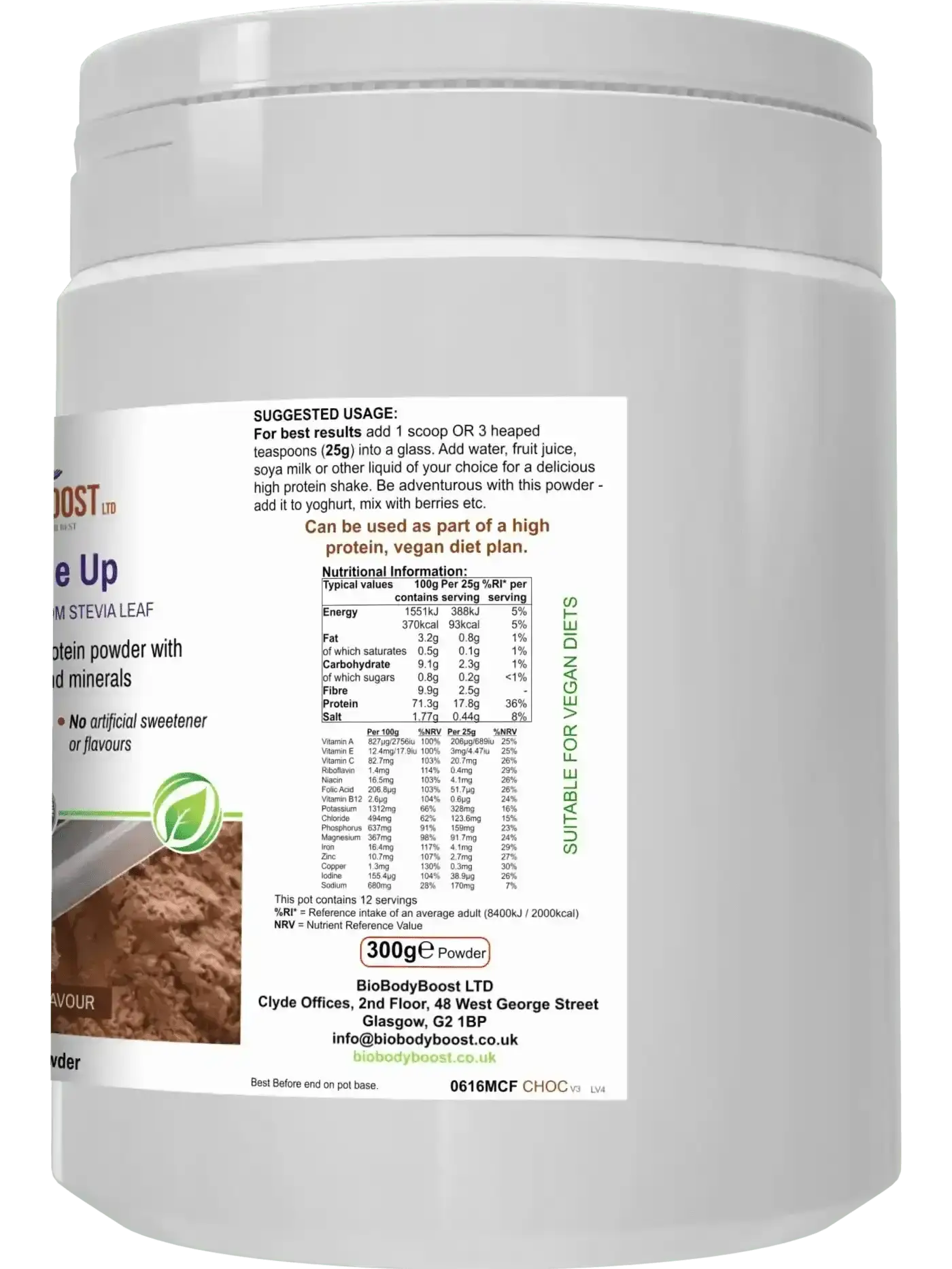 Shake Me Up Vegan Chocolate Meal for Wellness - Diet Protein Shakes